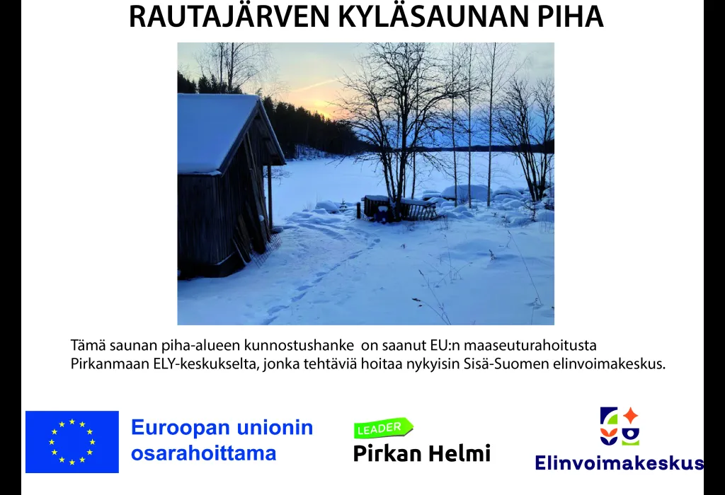 Rautajärven kyläsaunan piha