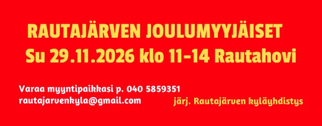 Rautajärven Joulumyyjäiset 2026